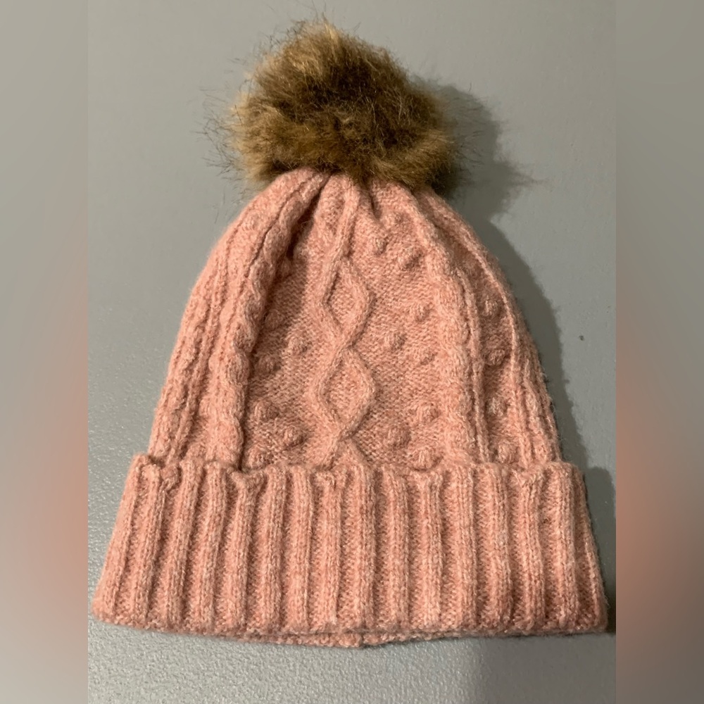 LC Lauren Conrad Pink Knit Beanie